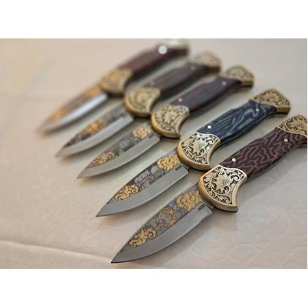 N690 Çift Balçak Altın Çakı