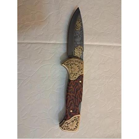 N690 Çift Balçak Altın Çakı